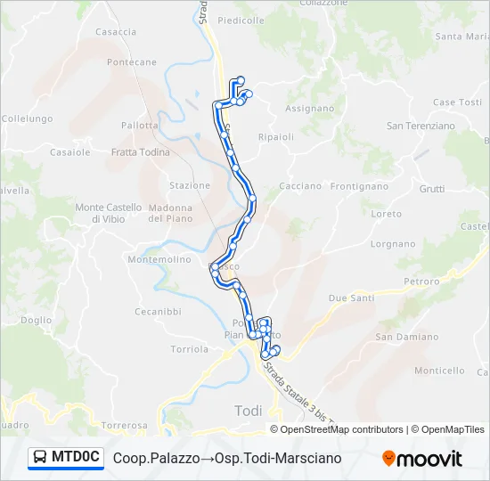 MTD0C Bus Line Map