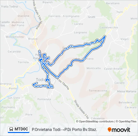 MTD0C Bus Line Map