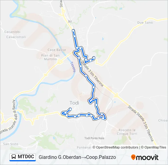 MTD0C Bus Line Map