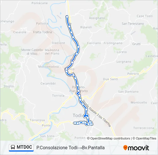 MTD0C Bus Line Map
