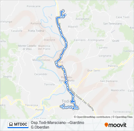 MTD0C Bus Line Map