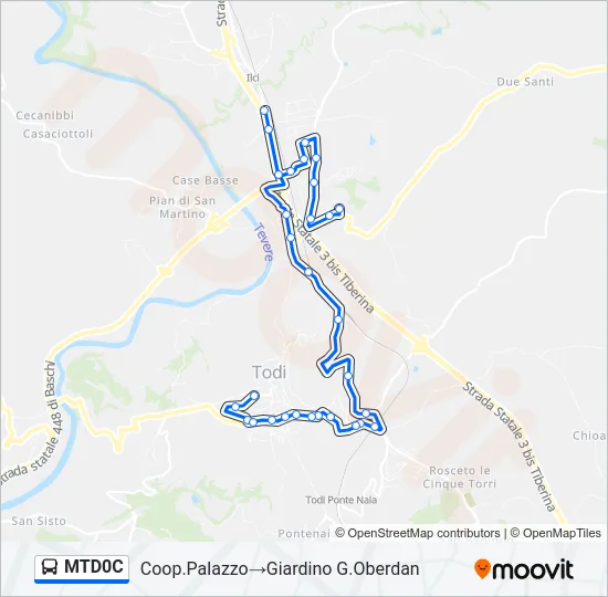 MTD0C Bus Line Map