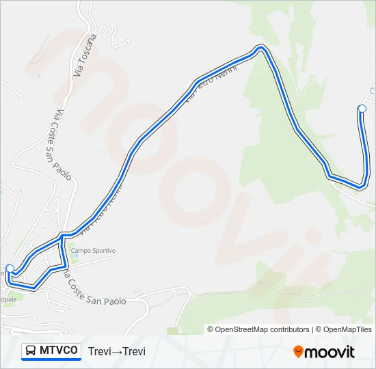 MTVCO Bus Line Map