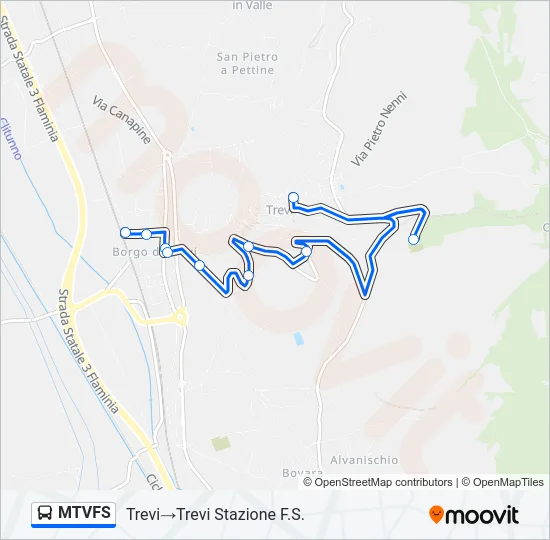 MTVFS Bus Line Map