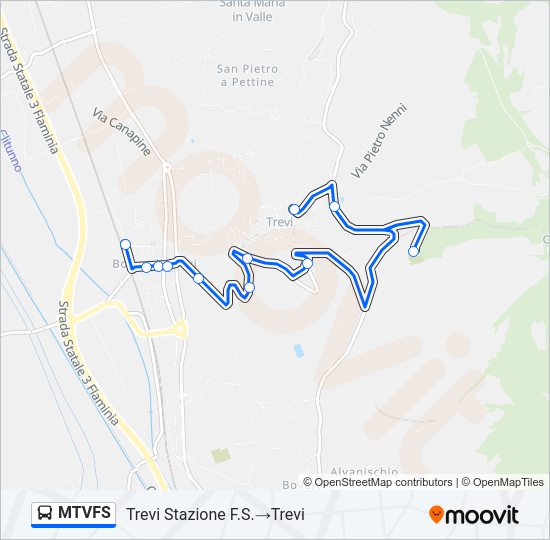 MTVFS Bus Line Map