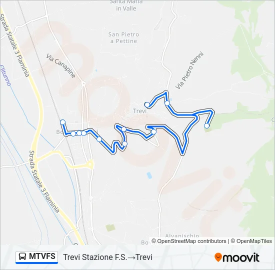 MTVFS Bus Line Map