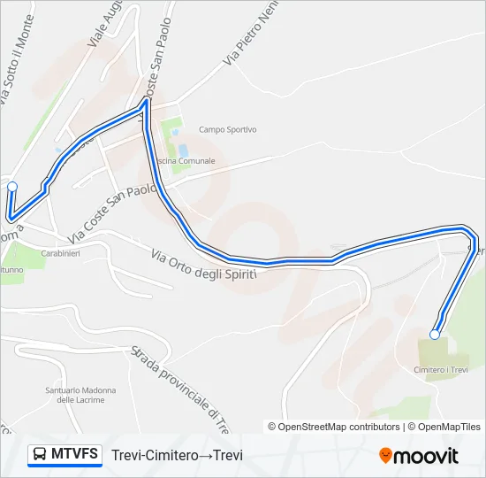 MTVFS Bus Line Map