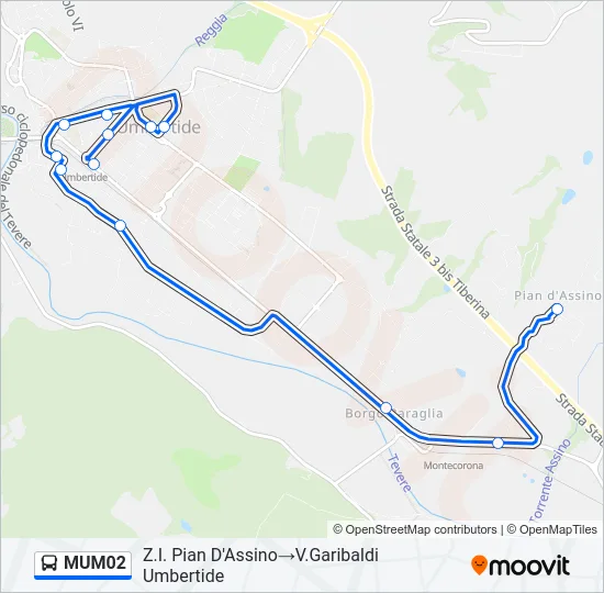 MUM02 Bus Line Map