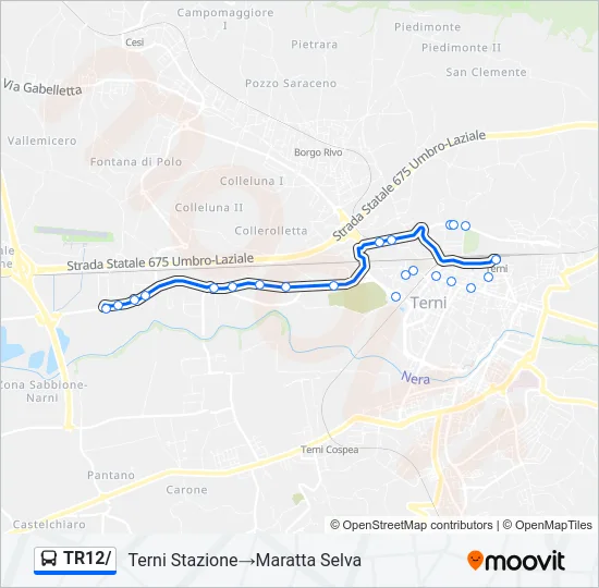 TR12/ Bus Line Map