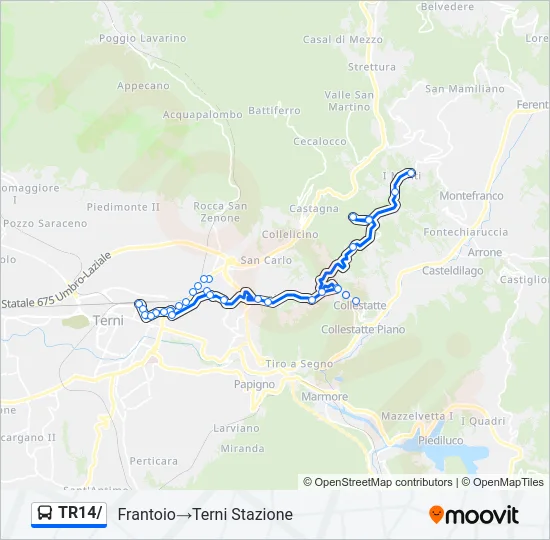 TR14/ Bus Line Map