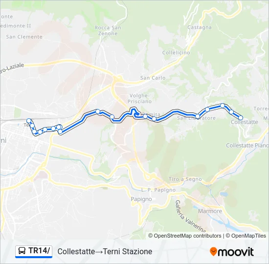 TR14/ Bus Line Map