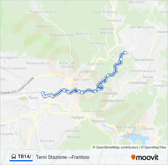 TR14/ Bus Line Map