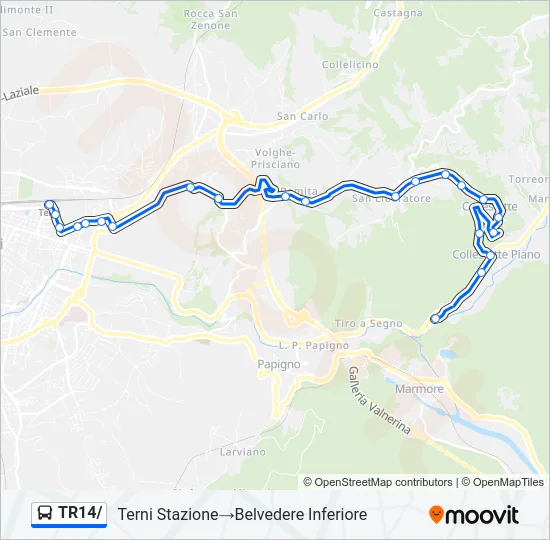 TR14/ Bus Line Map