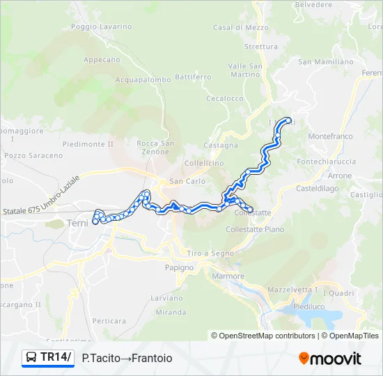 TR14/ Bus Line Map