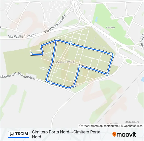 TRCIM Bus Line Map