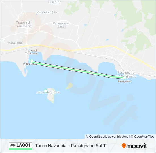 LAGO1 Ferry Line Map