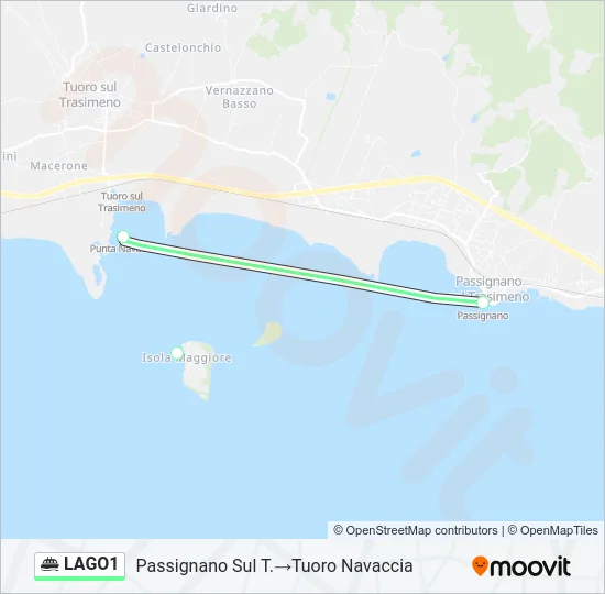 LAGO1 Ferry Line Map