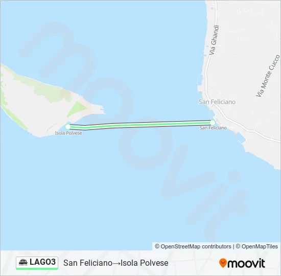 LAGO3 Ferry Line Map