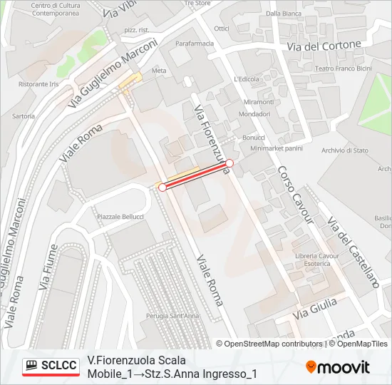 SCLCC Funicular Line Map