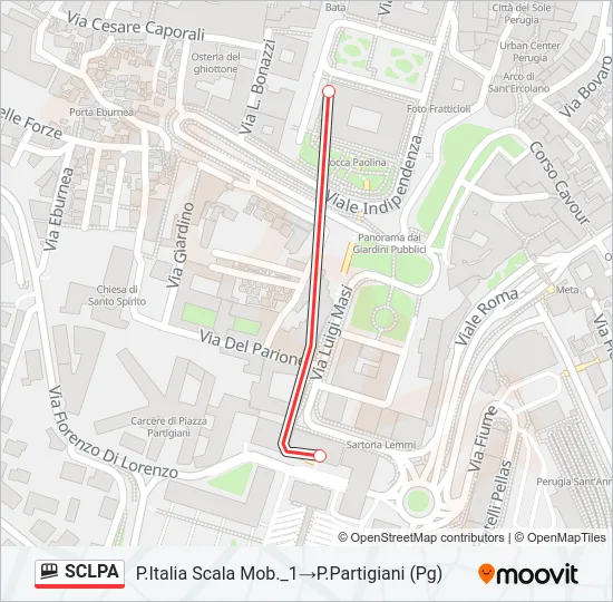 SCLPA Funicular Line Map