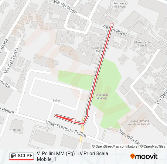 SCLPE Funicular Line Map