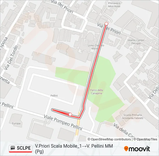 SCLPE Funicular Line Map