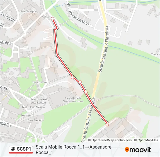 SCSP1 Funicular Line Map