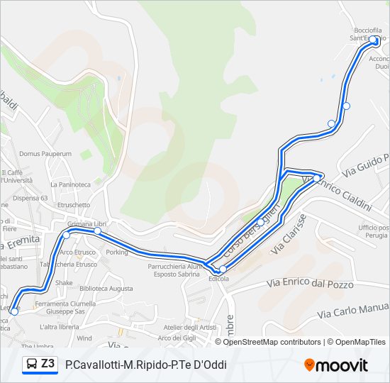 Z3 bus Line Map