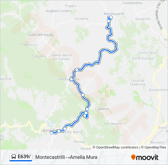 E639/ Bus Line Map