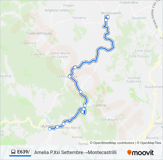E639/ Bus Line Map