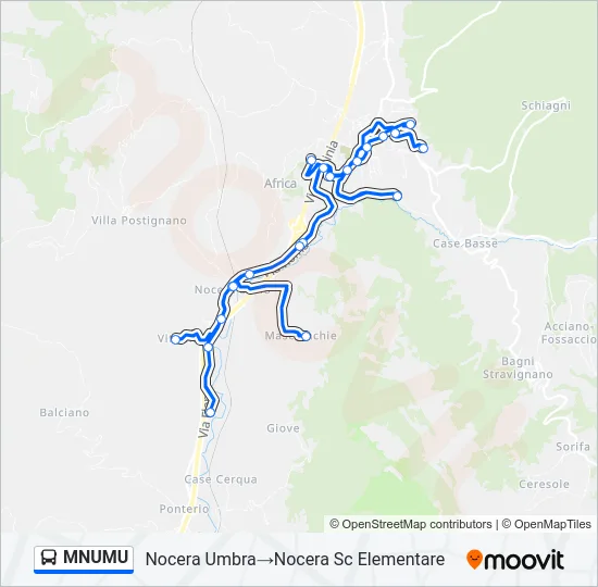 MNUMU Bus Line Map
