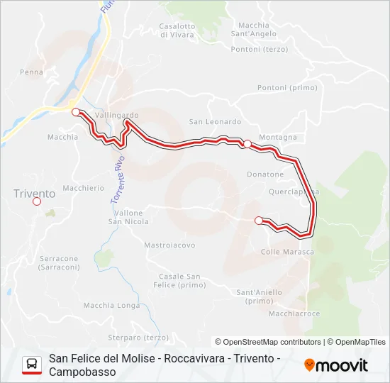 CB 027 BIS Bus Line Map