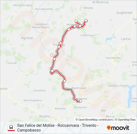 CB 027 BIS Bus Line Map