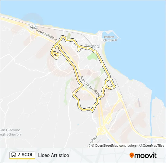 7 SCOL Bus Line Map