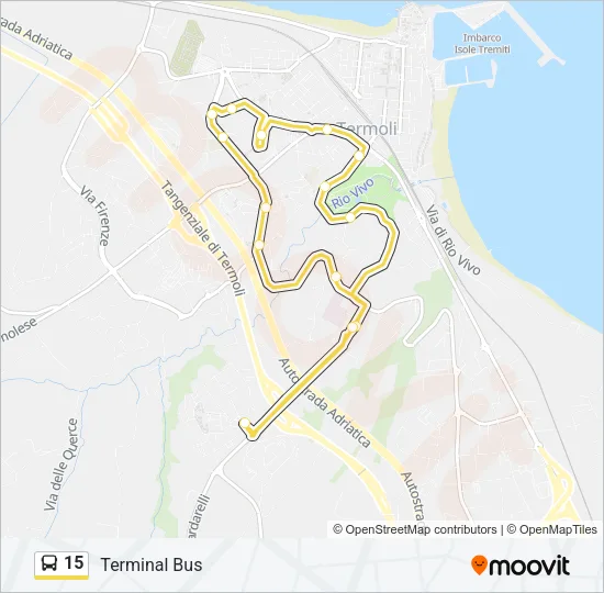 15 Bus Line Map