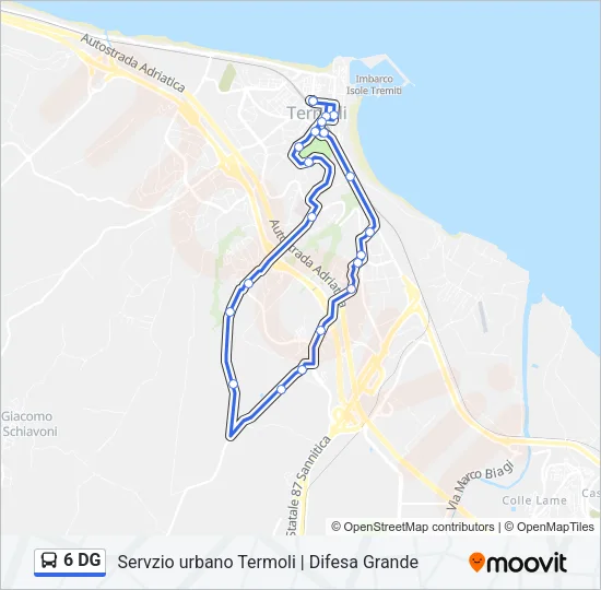6 DG Bus Line Map