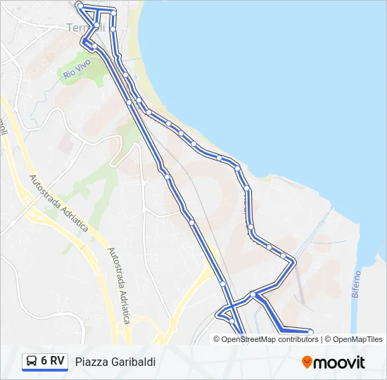 6 RV Bus Line Map