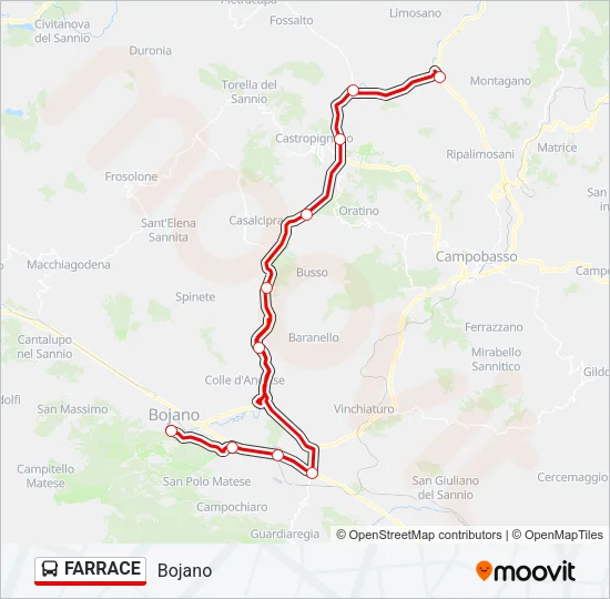 FARRACE Bus Line Map