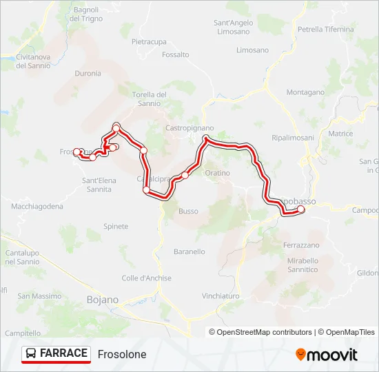 FARRACE Bus Line Map