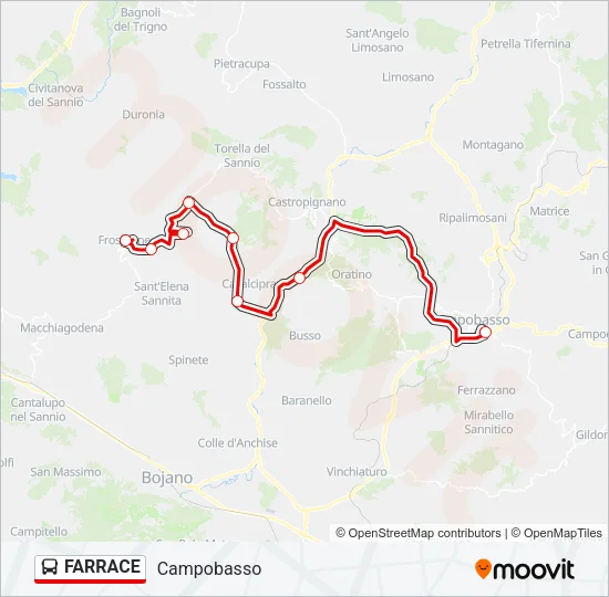 FARRACE Bus Line Map