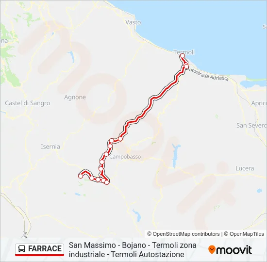 FARRACE Bus Line Map