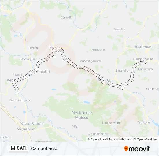 SATI Bus Line Map
