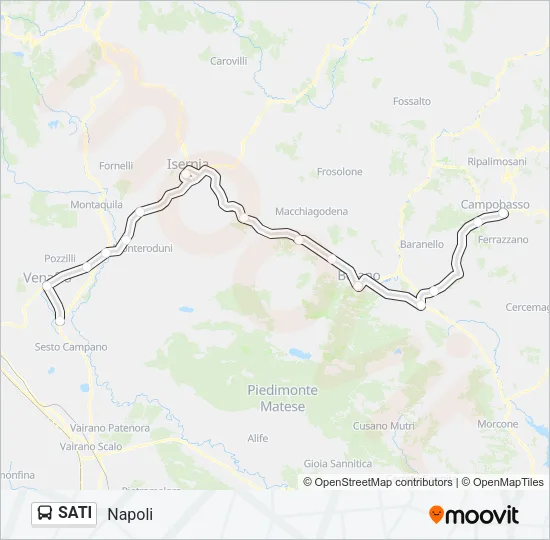 SATI Bus Line Map