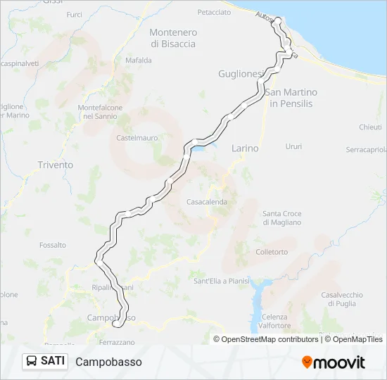 SATI Bus Line Map