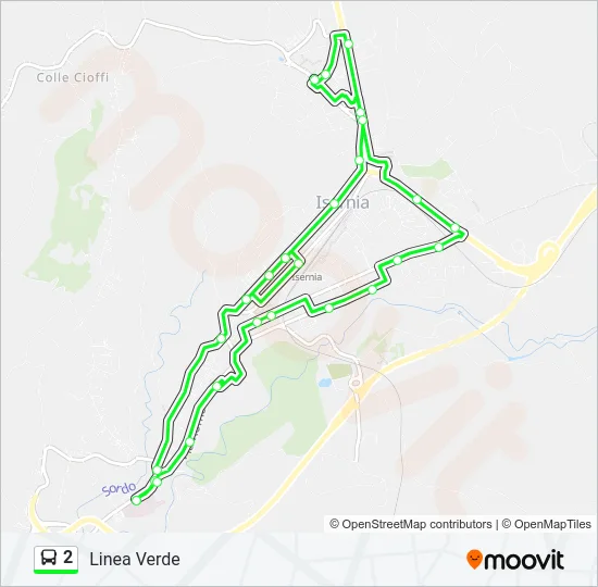 2 Bus Line Map
