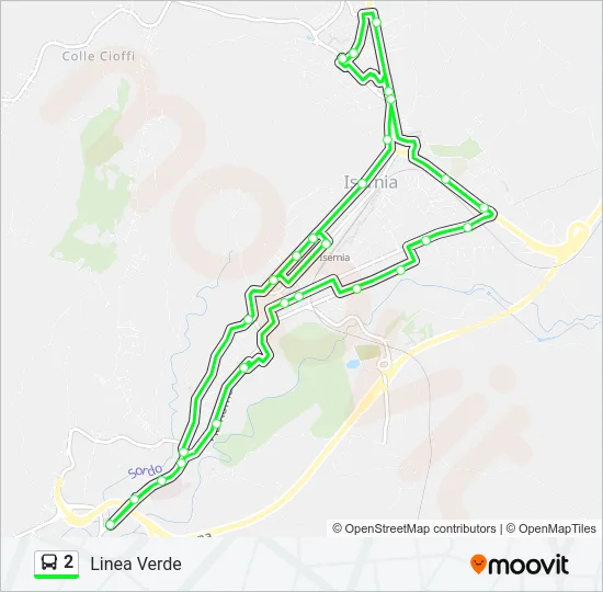 2 Bus Line Map