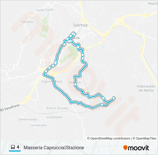 4 Bus Line Map
