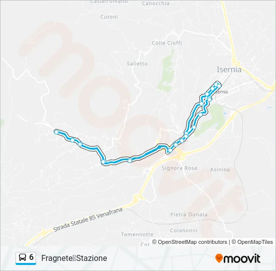6 Bus Line Map