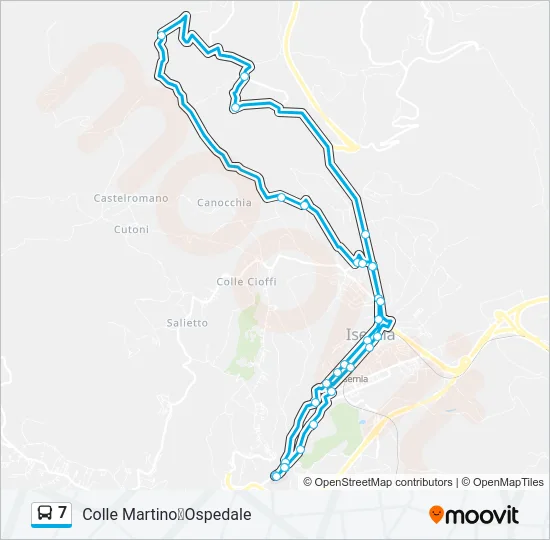 7 Bus Line Map