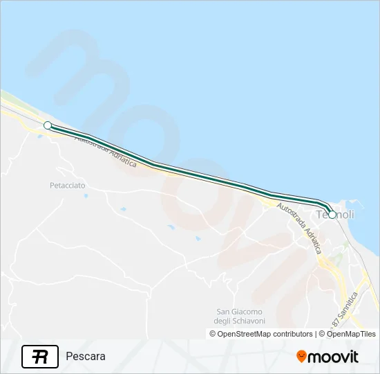 R Train Line Map